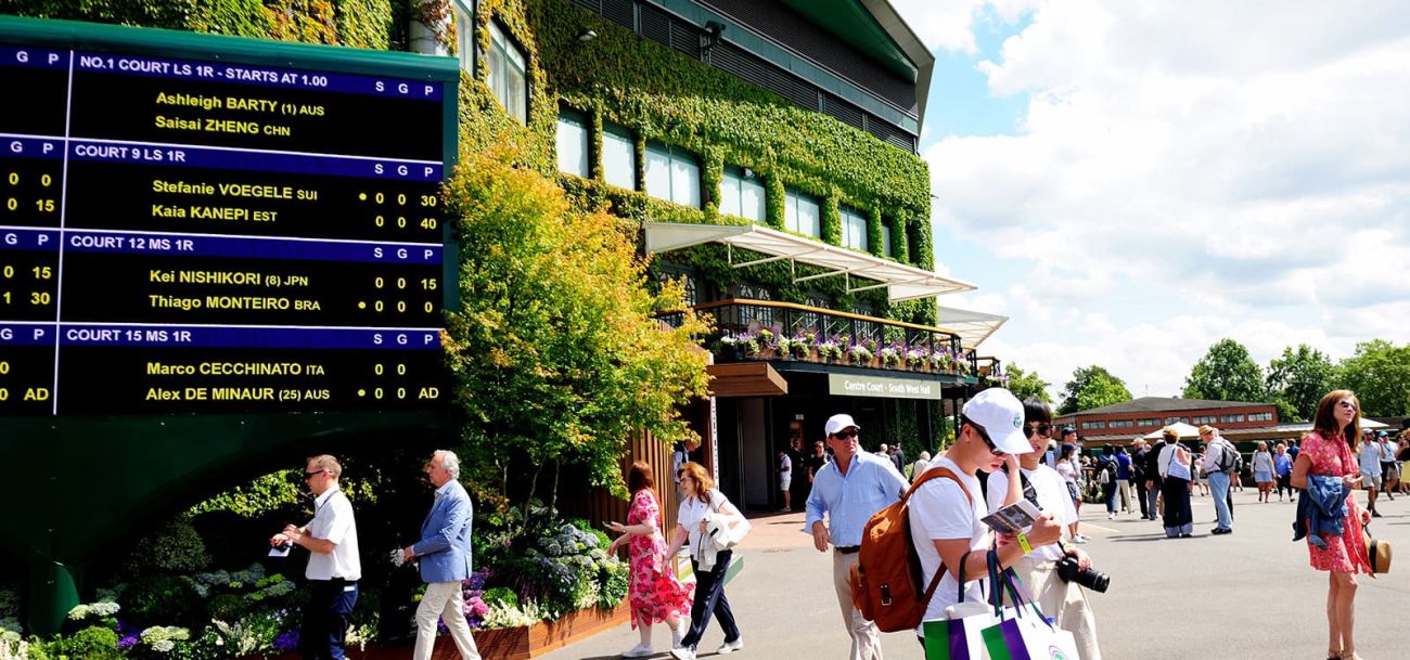 Sporting Events like Wimbledon, Wembley and Ascot